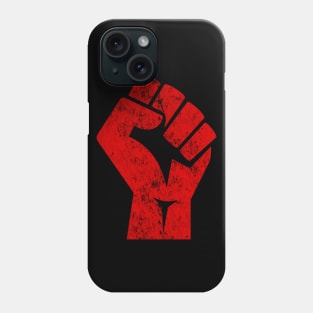 Big Red Raised Fist Salute of Unity Solidarity Resistance Phone Case