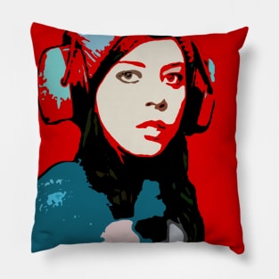 aubrey plaza Pillow