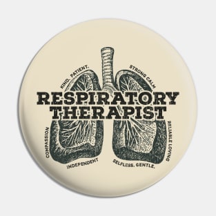 respiratory therapist vintage Pin