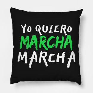 I want to march!. Spanish song from the movie Madagascar. Pillow