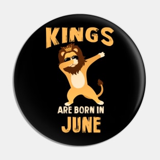 Cute King Are Born In June T-shirt Birthday Gift Pin