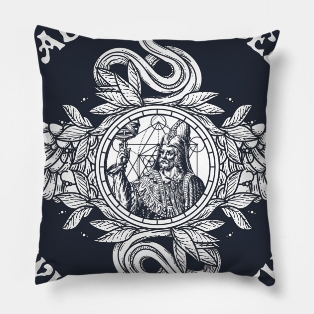 As Above So Below Hermes Trismegistus - Hermetic Hermeticism Alchemy Occult Thoth Pillow by AltrusianGrace