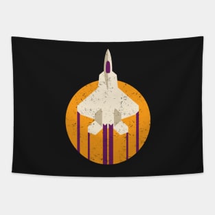 F-22 Raptor Jet Fighter Airplane Tapestry