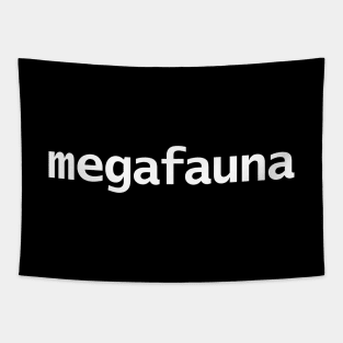 Megafauna Minimal Typography Tapestry