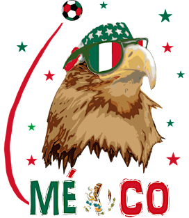 Mexico Eagle Soccer T-Shirt Magnet