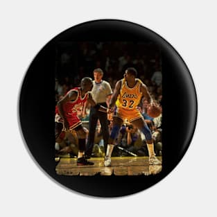 Michael Jordan vs Magic Johnson, NBA Finals Pin