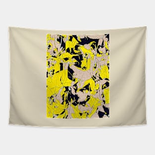 Autumn Leaves in Bright Yellow Tapestry