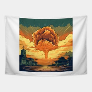 Nuclear detonation illustration Tapestry