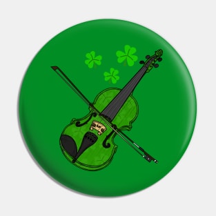 St. Patrick's Day Fiddle Violin Player Violinist Pin