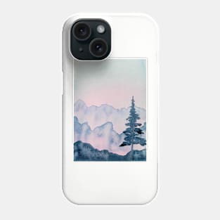 Get Lost in Montana Watercolor Painting Phone Case