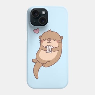 Cute Little Otter Holding A Seashell Phone Case