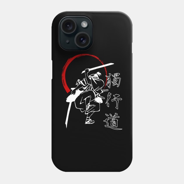 The Way of the Sword: Miyamoto Musashi - Ukiyo-e Outline Phone Case by Rules of the mind