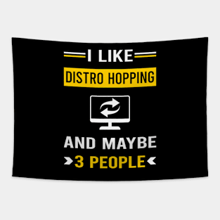 3 People Distro Hopping Distrohopper Tapestry