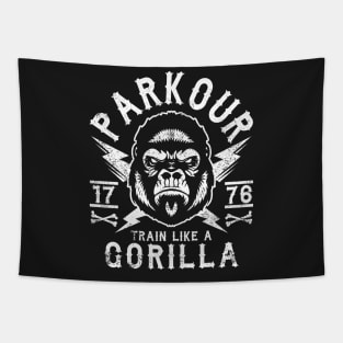 PARKOUR - TRAIN LIKE A GORILLA Tapestry