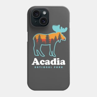 Acadia National Park Camping Bar Harbor Maine Moose Phone Case