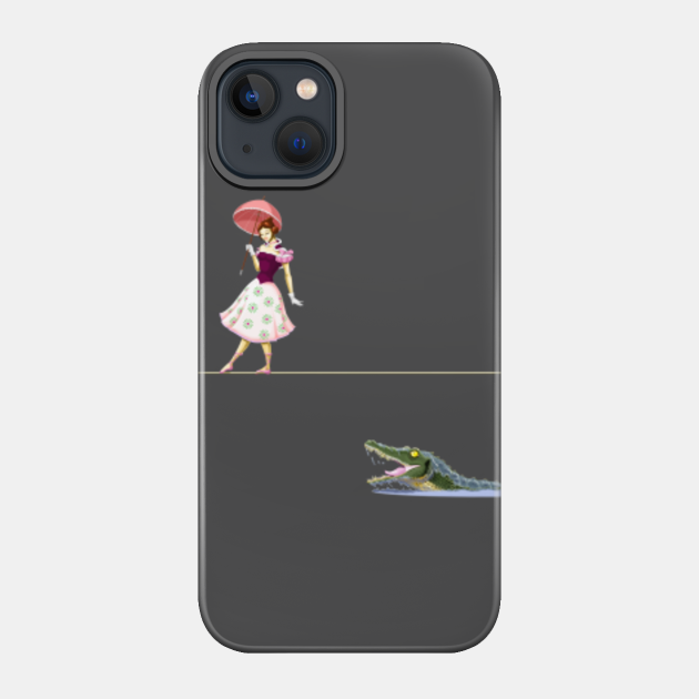 Haunted Tightrope Girl and Gator - Haunted Mansion - Phone Case