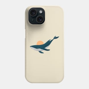 Blue whale AND SUN Phone Case