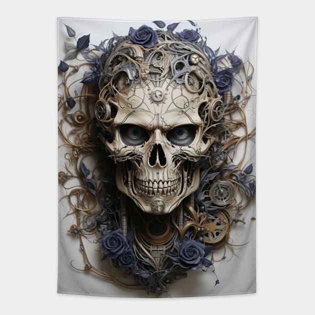 Skull Tapestry by Yurii