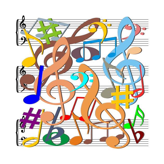 Musical Notes by Flabbart