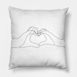 Hand Heart Pillow