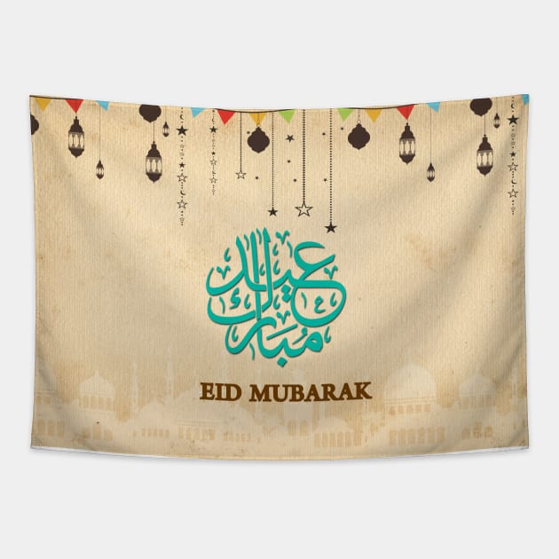 Eid Mubarak/Ramadan Kareem Tapestry by COLOURZONE