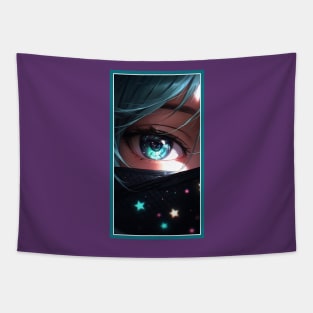 Anime Girl Eye | Quality Anime Artwork | Anime Aesthetic | Manga Anime Art Tapestry