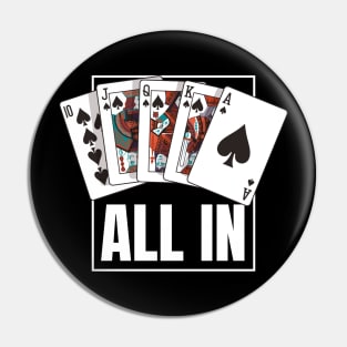 Poker Royal Flush All in Pin