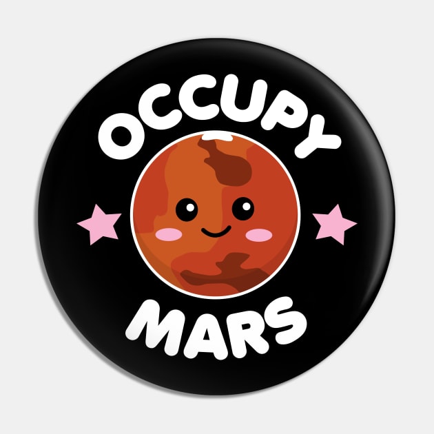 Occupy Mars Pin by DetourShirts