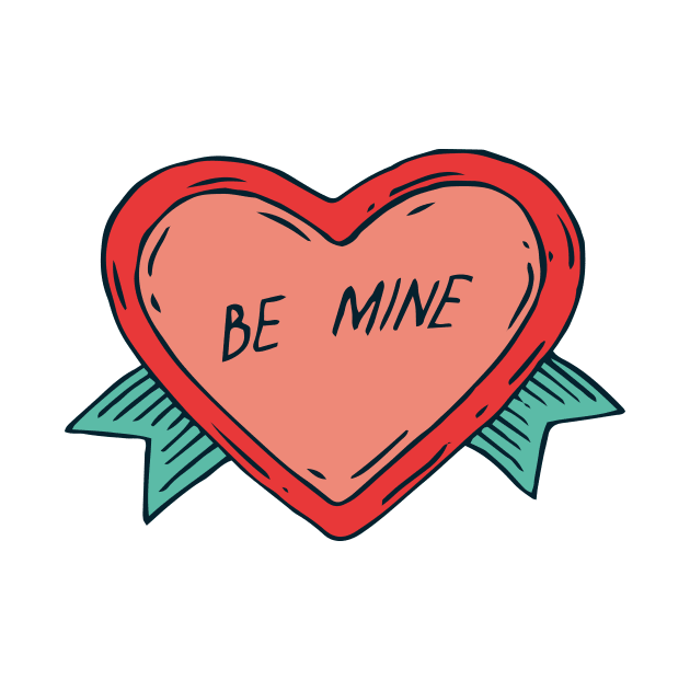 Valentine Sticker. Be Mine by deepfuze