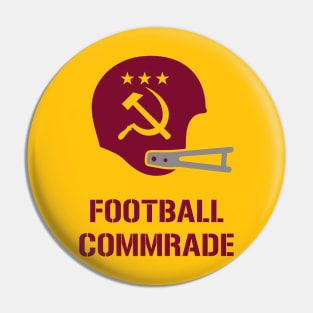 Football Commrade Helmet - Yellow Pin