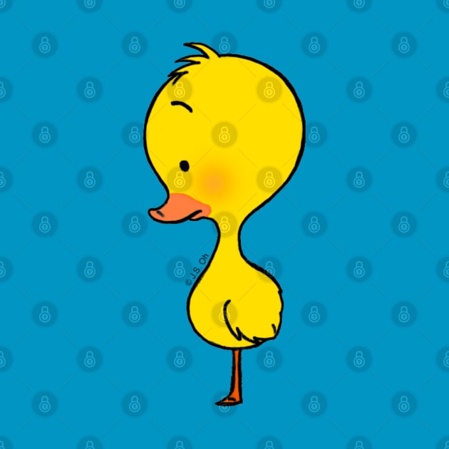 cute lonely duck by cartoonygifts