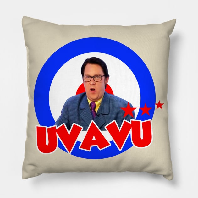 Vic Reeves Uvavu Pillow by Meta Cortex