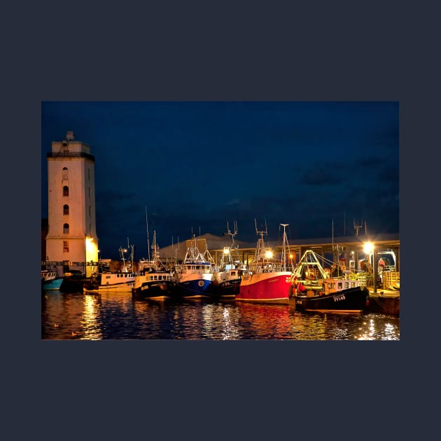 North Shields Fish Quay at Night by Violaman