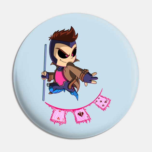 Gambit Chibi Mon Ami Pin by chrisnazario