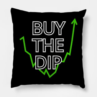 Buy the Dip Stonks Only Go Up Pillow