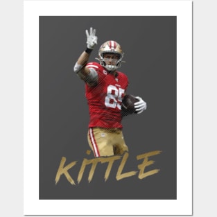 NFL San Francisco 49ers - George Kittle 20 Wall Poster, 14.725 x 22.375  Framed 