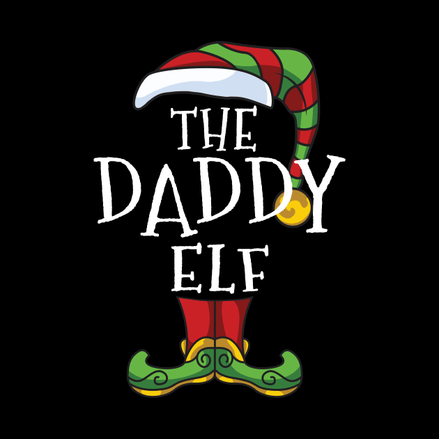 Daddy Elf Family Matching Christmas Holiday Group Gift Pajama Daddy Father by BeesTeez