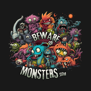 Jeremy Robinson T-Shirt - Beware of Monsters by JRobinsonAuthor