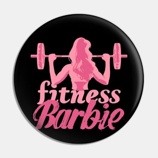 Fitness Barbie  Graphic T-shirt 02 Pin