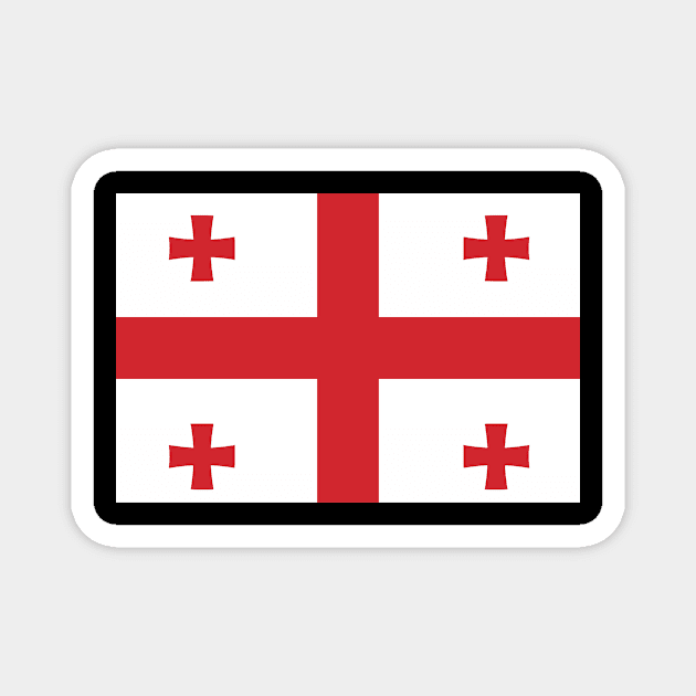 Georgia flag Magnet by Designzz