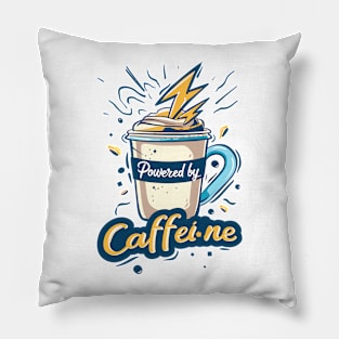 Powered by Caffeine Pillow