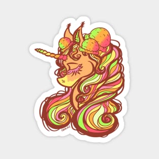 Sherbet Unicorn Magnet