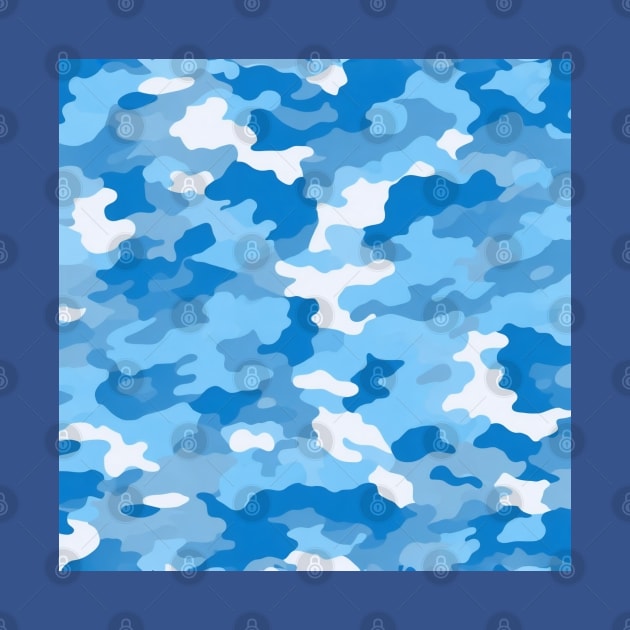 SKY BLUE CAMO DESIGN, PATTERN by ZARBIT