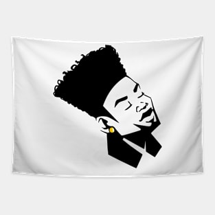 Stenciled High Top Afro Tapestry