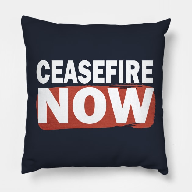 Ceasefire in Gaza Pillow by IKAT