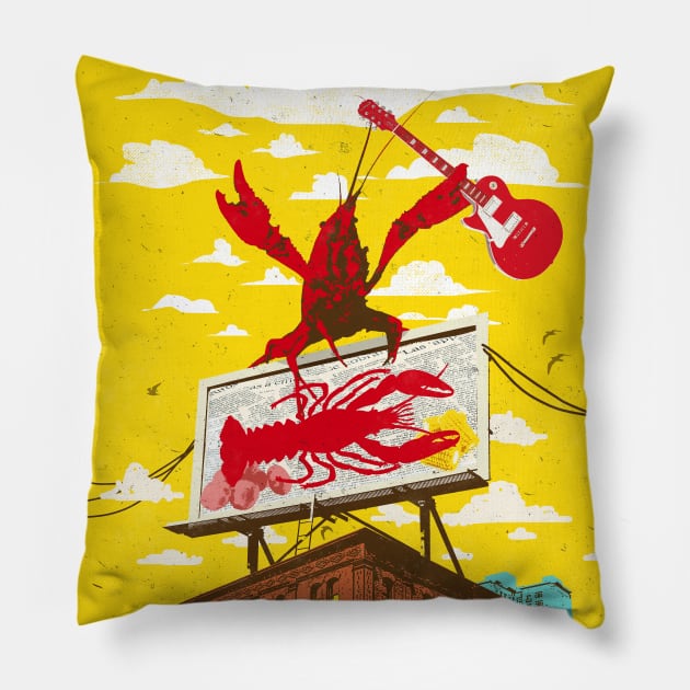 Crawfish Boil II Pillow by Showdeer