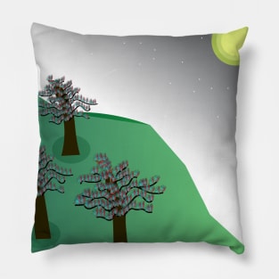 night view in top hill Pillow