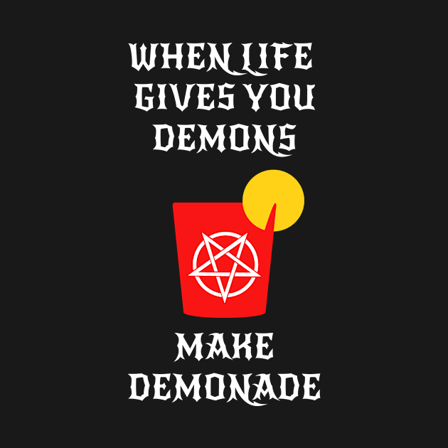 Funny Satanic Pentagram Drink by sqwear