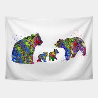 Bear family Tapestry