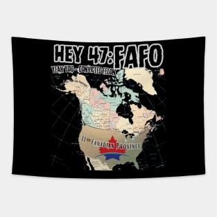 canada 51st state trump Maga Delusion. canadian pride USA 11th Province Tapestry